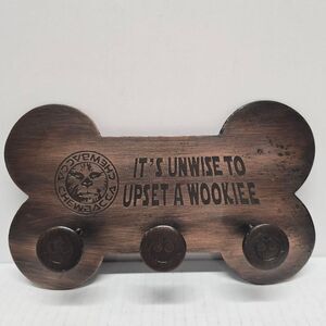 Chewbacca Metal Wall Leash Holder “It’s Unsafe To Upset A Wookie” Star Wars